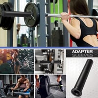 Adaptor manșon pentru discuri olimpice GZhaizhuan, de la 25 mm la 50 mm, set de 2 bucăți, adaptor pentru gantere de sală 5