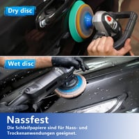 GZKTY Nedves száraz csiszolókorong 150 mm 80 db 600 800 1000 1200 1500 2000 3000 5000 szemcse, orbitális csiszolóhoz fafelületre fémre autól 5