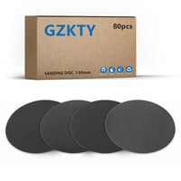 GZKTY Nedves száraz csiszolókorong 150 mm 80 db 600 800 1000 1200 1500 2000 3000 5000 szemcse, orbitális csiszolóhoz fafelületre fémre autól 1
