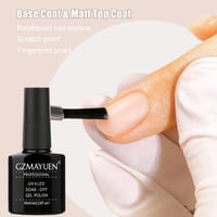 GZMAYUEN Shellac Base Coat és Matt Top Coat UV Gél Lakk Szett 10ml 2