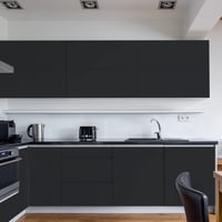 Hode Öntapadós Bútorfólia - Modern Fekete Matt Víztaszító Tapéta Falra, Ajtóra, Szekrényre, Asztalra - 60 cm x 10 m 4
