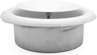 H&C VENT 125mm Állítható Szellőzőcsatorna Szelep Fém Fehér Diffúzorral 6