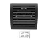 Vetacia mriežka H&C VENT 190x190 mm so sieťkou proti hmyzu, čierna 1