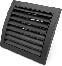 H&C VENT szellőzőrács 190x190mm rovarháló fekete szellőztetés 4