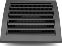 H&C VENT szellőzőrács 190x190mm rovarháló fekete szellőztetés 6
