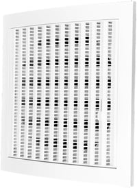 H&C VENT Szellőzőrács Négyzet Fehér 150x150mm Rovarháló Csúszka 9