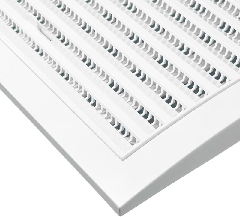 H&C VENT Szellőzőrács Négyzet Fehér 150x150mm Rovarháló Csúszka