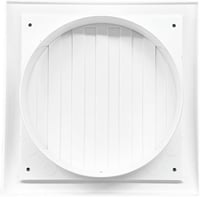 H&C VENT Szellőzőrács Négyzet Fehér 150x150mm Rovarháló Csúszka 5