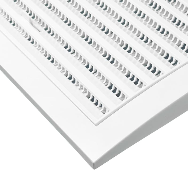 H&C VENT Szellőzőrács Négyzet Fehér 150x150mm Rovarháló Csúszka