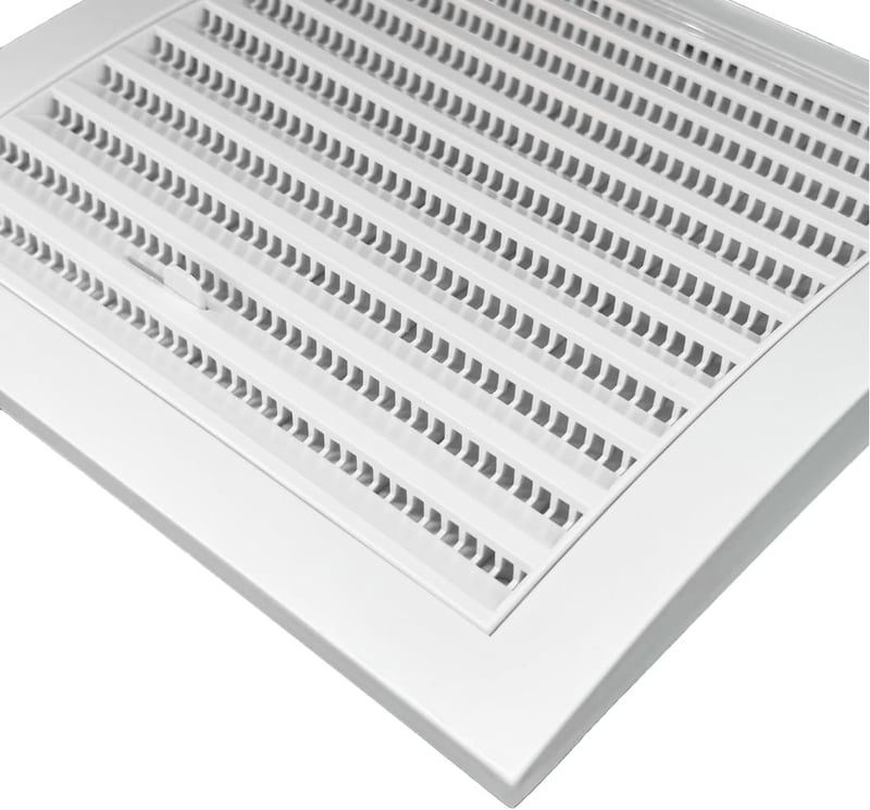 H&C VENT Szellőzőrács Négyzet Fehér 150x150mm Rovarháló Csúszka