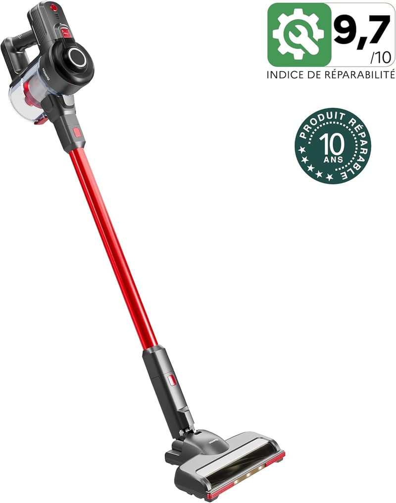 H.Koenig UP600 PowerClean 3az1-ben vezeték nélküli porszívó LED kefe 40 perc