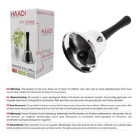 Clopoțel manual din oțel inoxidabil HAADI, clopoțel de Moș Crăciun cu mâner, clopoțel sonor pentru cină de Crăciun, clopoțel de masă pentru recepție, școală sau bucătărie 6