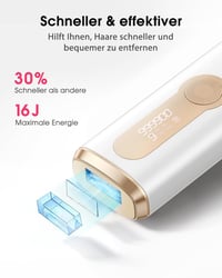 IPL epilátor Haarlosy s funkciou chladenia 10 °C, unisex, redukcia chĺpkov o 86 % za 3 týždne 3