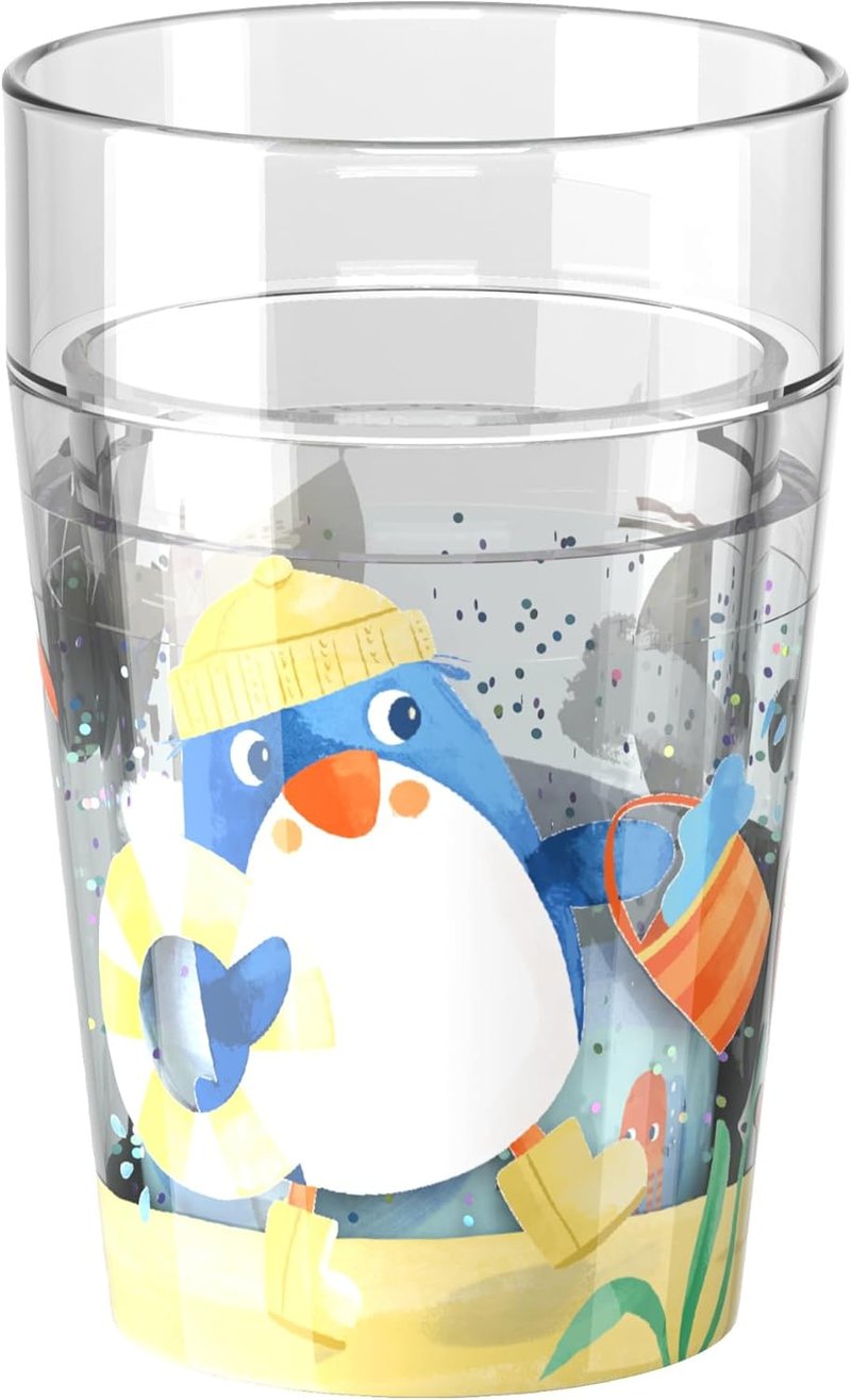 HABA Csillogó Pingvin Bögre - Gyerek Pohár Glitter Effekttel, Víz és Juice-hoz