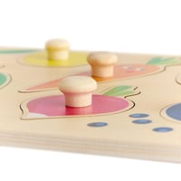 HABA Vkladacie puzzle Ovocie a farby s veľkými úchytkami – Učenie farieb a tvarov – Od 12 mesiacov – 2011811001 3