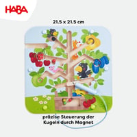 HABA Magnetická hra Ovocný sad - Magnetické bludisko s drevenými guľôčkami a magnetickým perom - Hra na rozvoj zručnosti a učenie od 2 rokov - Jemná motorika 5