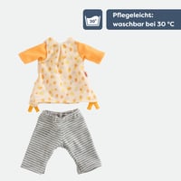 HABA Letný set oblečenia pre bábiky – šaty a legíny pre 30 cm látkové bábiky – prateľné na 30 °C – vhodné od 18 mesiacov 4