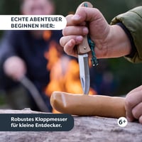 Detský vreckový nôž HABA Terra Kids – Robustný vyrezávací nôž od 6 rokov, outdoorový nôž so zaoblenou špičkou pre malých objaviteľov 3