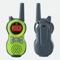 HABA Terra Kids Walkie-Talkie – rază de acțiune 5 km, 8 canale, 446 MHz, lanternă LED, clemă de prindere detașabilă, reîncărcabil prin USB, verde deschis, 2 bucăți 4