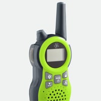 HABA Terra Kids Walkie-Talkie – rază de acțiune 5 km, 8 canale, 446 MHz, lanternă LED, clemă de prindere detașabilă, reîncărcabil prin USB, verde deschis, 2 bucăți 5