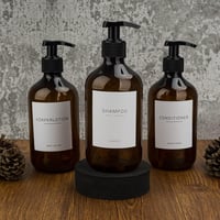 Hafeehoo 3 db 500 ml falra szerelhető szappanadagoló szett címkékkel 9