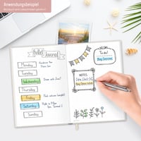 Zápisník Häfft paper&you® A5+, štvorčekovaný, Dainty Flower | 156 strán, s gumičkou, papier 100 g/m², denník a kreatívne zoznamy 6