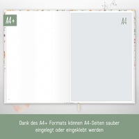 Häfft Pontozott napló A4+ rugalmas pánttal Wild Blossoms 156 lapos vázlatfüzet és jegyzetnapló fenntartható környezetbarát 5