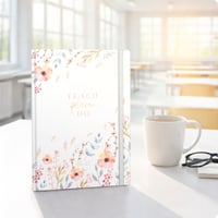 Agendă pentru profesori Häfft 2026/2027, format A5+, "Sweet Flowers" - Planner pentru cadre didactice 7