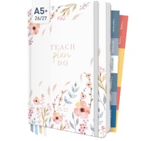Agendă pentru profesori Häfft 2026/2027, format A5+, "Sweet Flowers" - Planner pentru cadre didactice 1