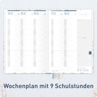 Agendă pentru profesori Häfft 2026/2027, format A5+, "Sweet Flowers" - Planner pentru cadre didactice 4