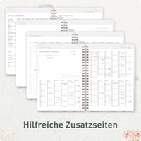 Häfft Lehrerplaner 2026/2027 A4+ Deluxe tanári naptár spirálos kemény fedeles - Wild Blossoms 6
