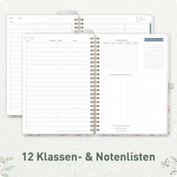 Häfft Lehrerplaner 2026/2027 A4+ Deluxe tanári naptár spirálos kemény fedeles - Wild Blossoms 5