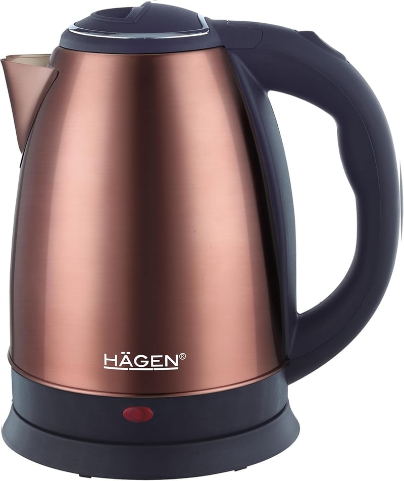 Hagen HA5525 Elektromos Vízforraló Rozsdamentes Acél 1.8L 1500W 360° Talp