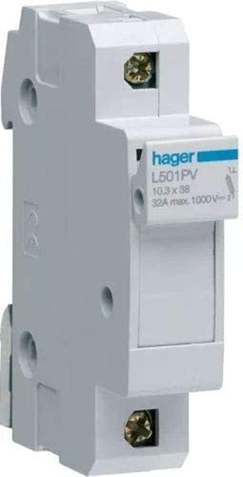 Hager L501PV PV biztosítéktartó 10,3x38 mm - 32A - 1 pólus - 1000V