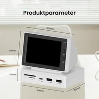 Hagibis 3.5" IPS hordozható monitor USB-C hub kártyaolvasóval 4