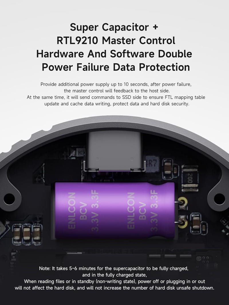Hagibis M.2 2230 NVMe SSD ház MagSafe iPhone 15 Pro Max USB-C 3.2 10Gbps