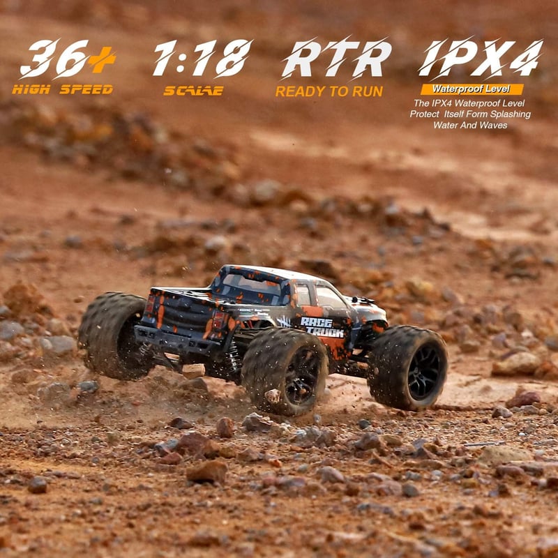 HAIBOXING 4WD RC autó 36 km/h Monster Truck 1/18 vízálló terepjáró