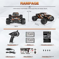 HAIBOXING 4WD RC autó 36 km/h Monster Truck 1/18 vízálló terepjáró 6