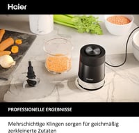 Haier Chopper 550W zöldségvágó 0,5L üvegtállal, 2 sebességfokozat, hagymavágó 2