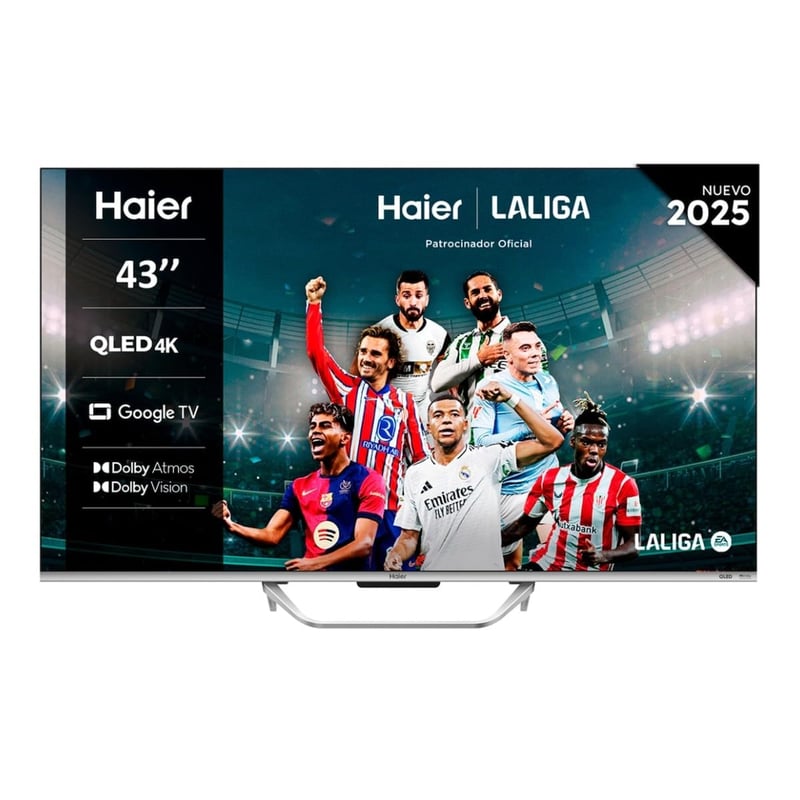 Smart TV Haier QLED 4K UHD H43Q80FUX 43" – Google TV, Dolby Atmos, Dolby Vision, HDR10+, HDMI 2.1, Bluetooth 5.1, DBX TV, bezrámový dizajn