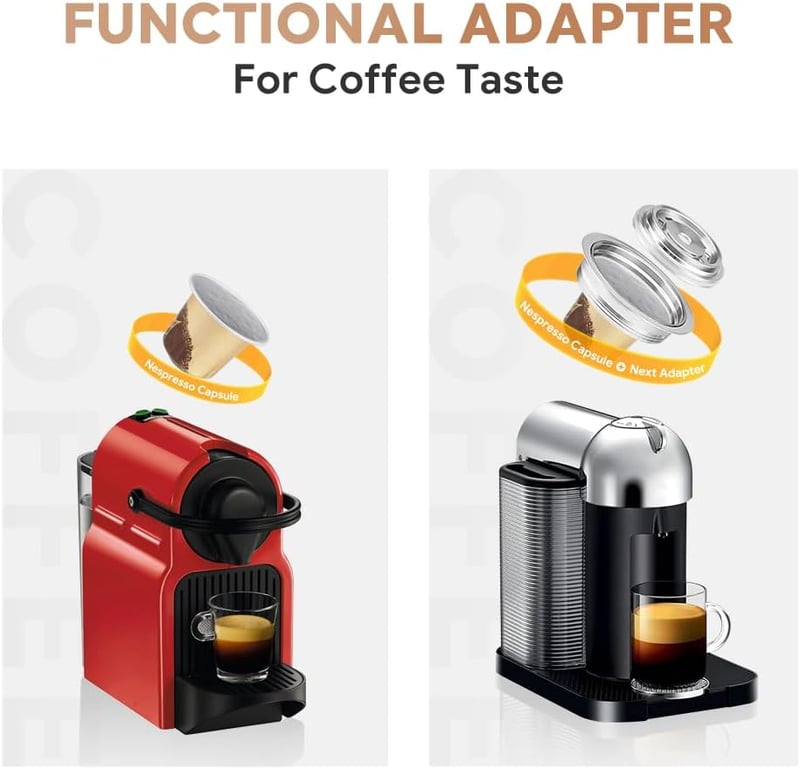 HAILASRE Rozsdamentes Nespresso Vertuoline Kávéadapter 80ml - Pod Konverter