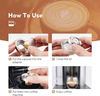 HAILASRE Rozsdamentes Nespresso Vertuoline Kávéadapter 80ml - Pod Konverter 7