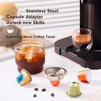 HAILASRE Rozsdamentes Nespresso Vertuoline Kávéadapter 80ml - Pod Konverter 8