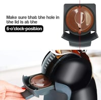 HAILASRE Újrahasználható Kávékapszula Dolce Gusto Kávéfőzőhöz, 6 Darabos Szett, Környezetbarát Kávépod Szűrő, 3 Fekete + 3 Barna 6