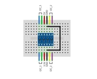 Hailege IIC I2C Kétirányú Logikai Szintváltó Modul 5V 3.3V 10db 6
