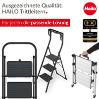 Hliníkový skladací schodík Hailo D60 StandardLine 2x3 — Výrobok vykazuje známky používania, silné opotrebovanie (stav: pozri 2. obrázok) 7