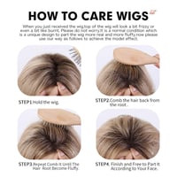 HAIRCUBE Hosszú Egyenes Szőke Paróka Nőknek - Sötét Gyökerű Arany-Barna Futura Szintetikus Haj, Selymes Tapintás, Hőálló 150°C-ig 7