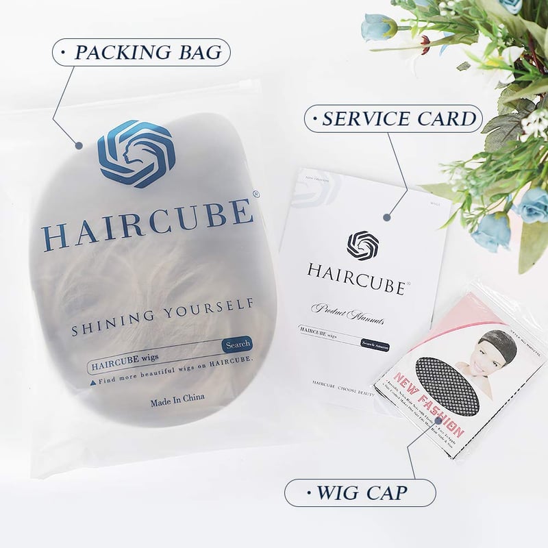 HAIRCUBE Rövid Szőke Paróka Fekete Gyökerekkel Női Hajparóka