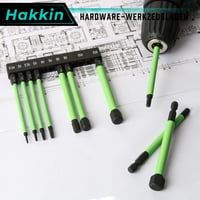 Hakkin 100mm Hex Csavarhegy Készlet S2 Ütésálló 10 Darab Mágneses 3