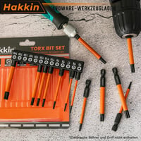 Hakkin 13 részes Torx bit készlet 75mm mágneses csavarhúzó S2 acél 3